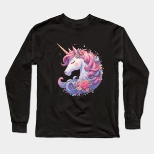 Cute Unicorn Long Sleeve T-Shirt